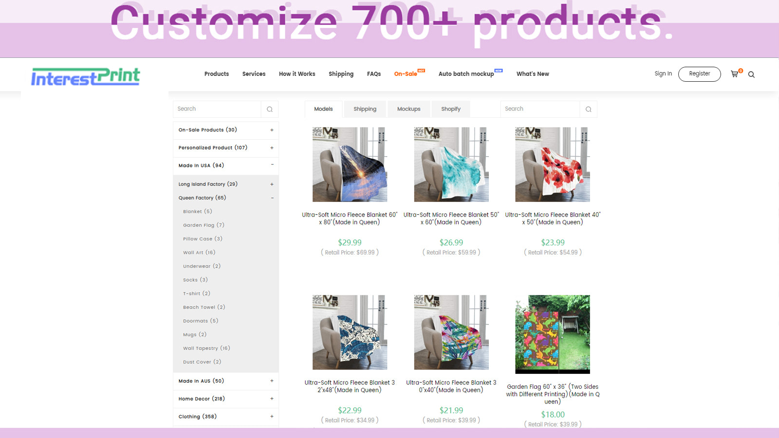 Bredt udvalg af produkter til design - 700+ premium produkter