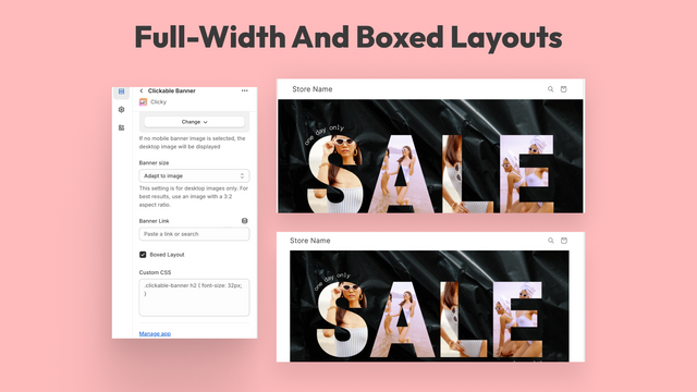 Full Width und Boxed Layouts