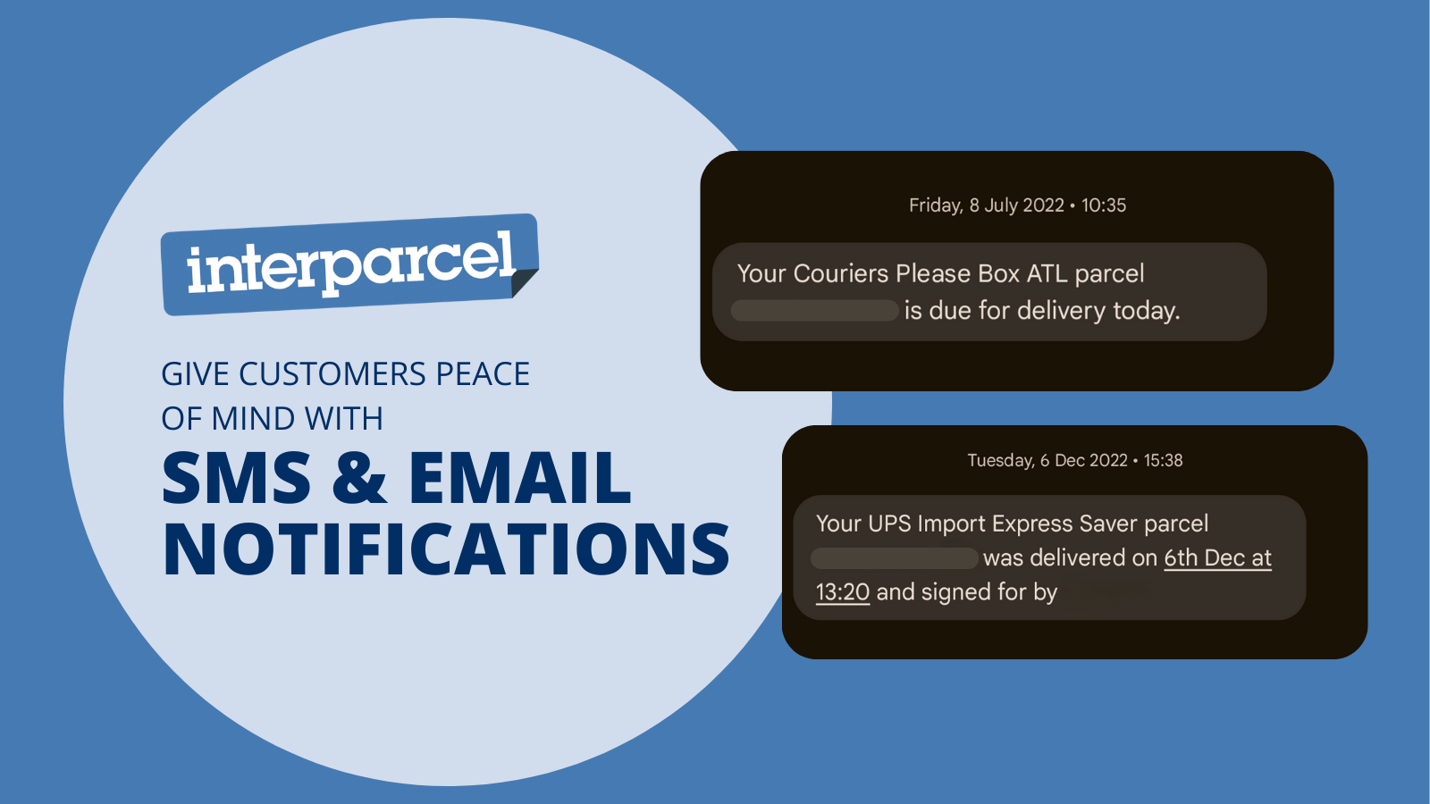 Give Customers Peace of Mind With SMS & Email Notifications