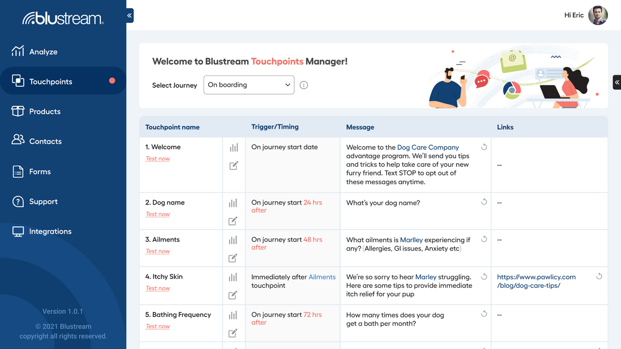 Touchpoint manager