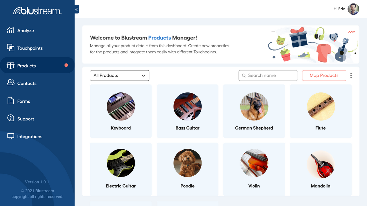 Blustream Produktseite