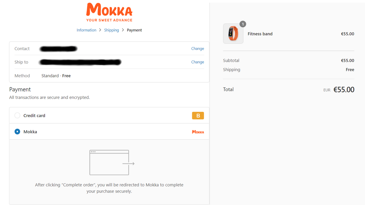 Mokka payment method