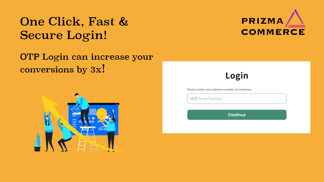 Prizma OTP Login India Screenshot