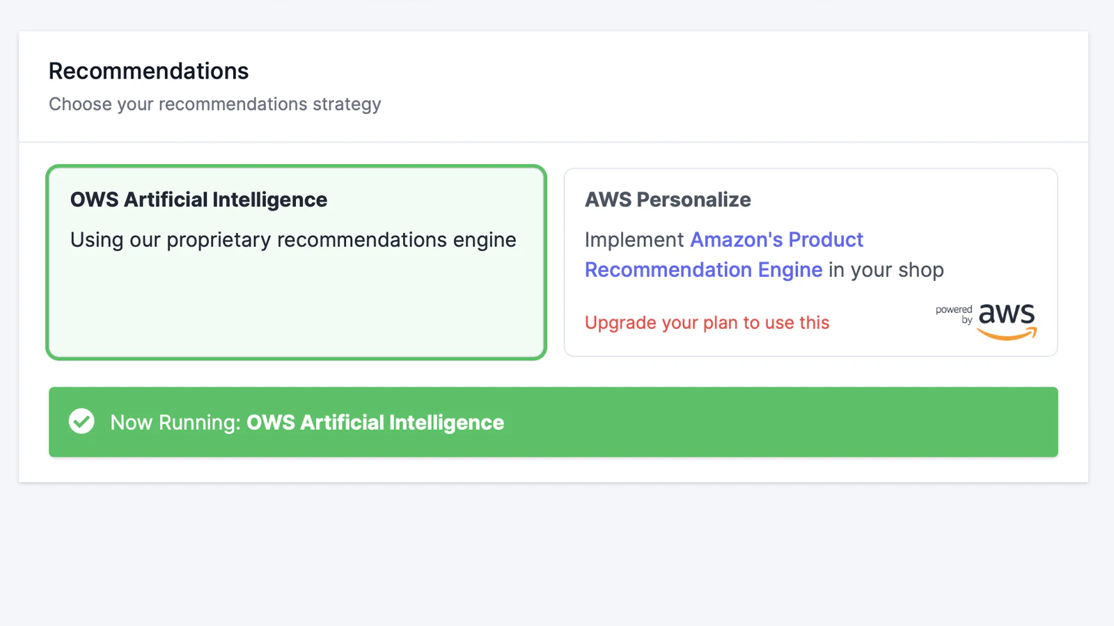 AWS Recommendations