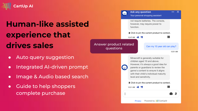 Conversational AI Search Screenshot