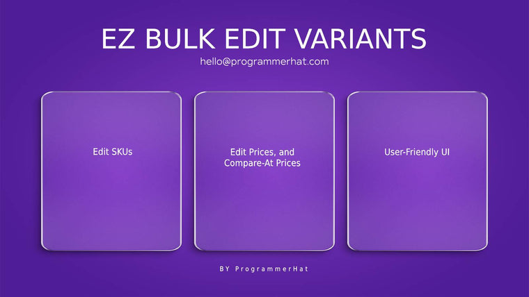 PH Bulk Edit Variants & Prices Screenshot