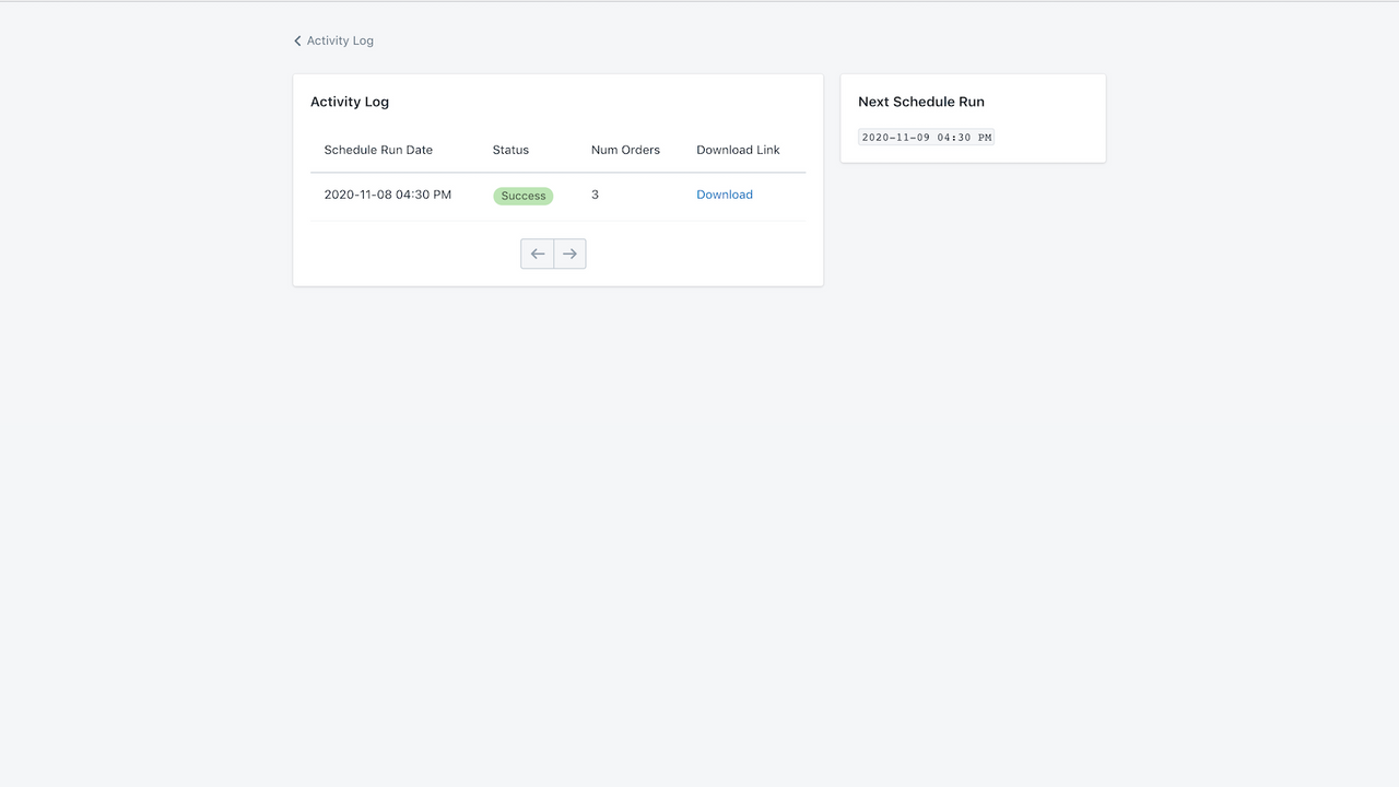 View Activity Logs