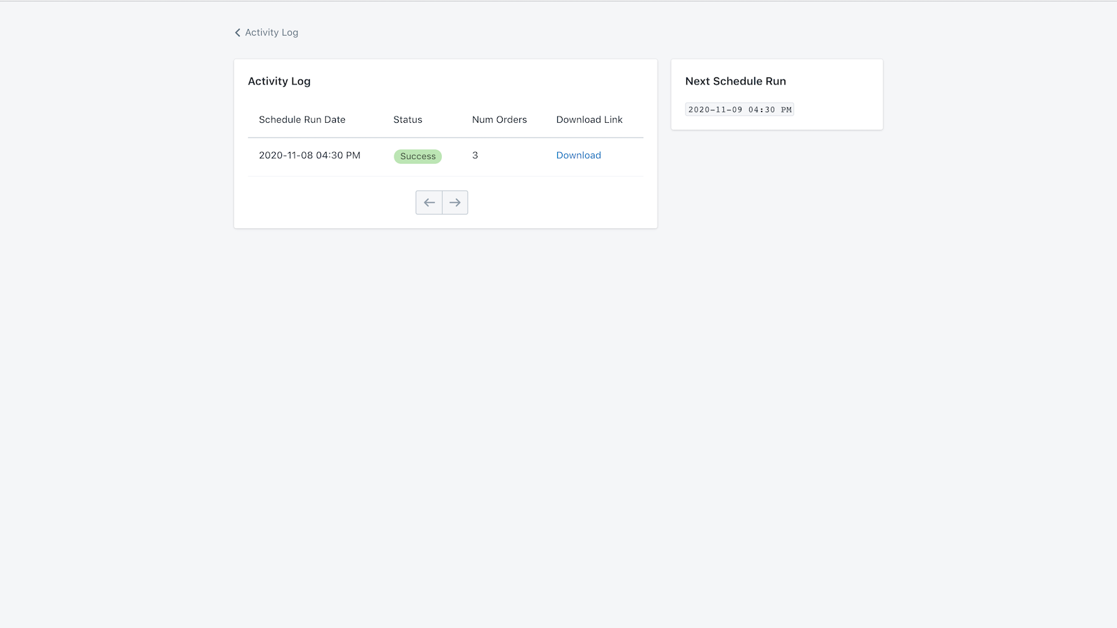 View Activity Logs