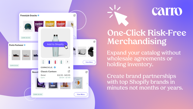 Add products from other top Shopify stores.