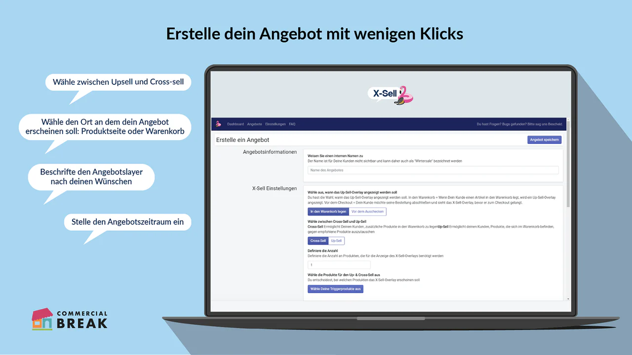 Erstelle dein Angebot mit wenigen Klicks