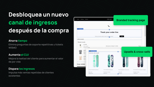 Página de seguimiento de pedidos personalizable