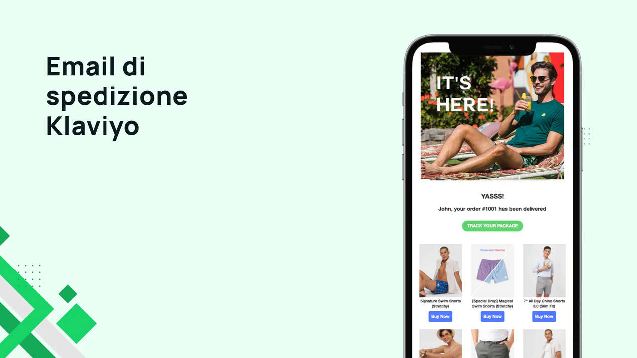 Email di spedizione Klaviyo