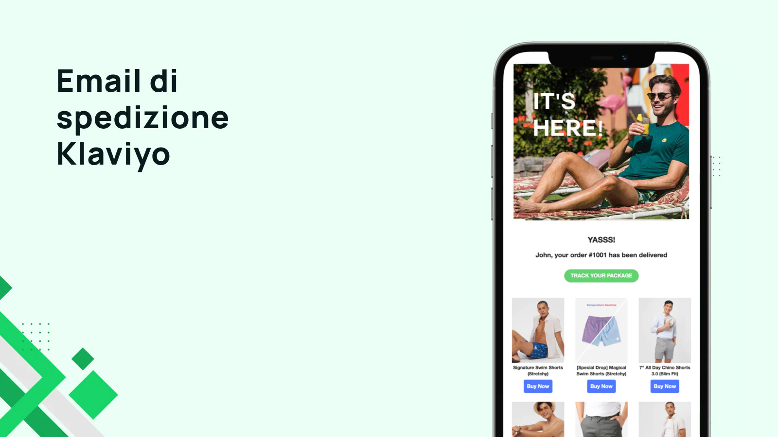 Email di spedizione Klaviyo