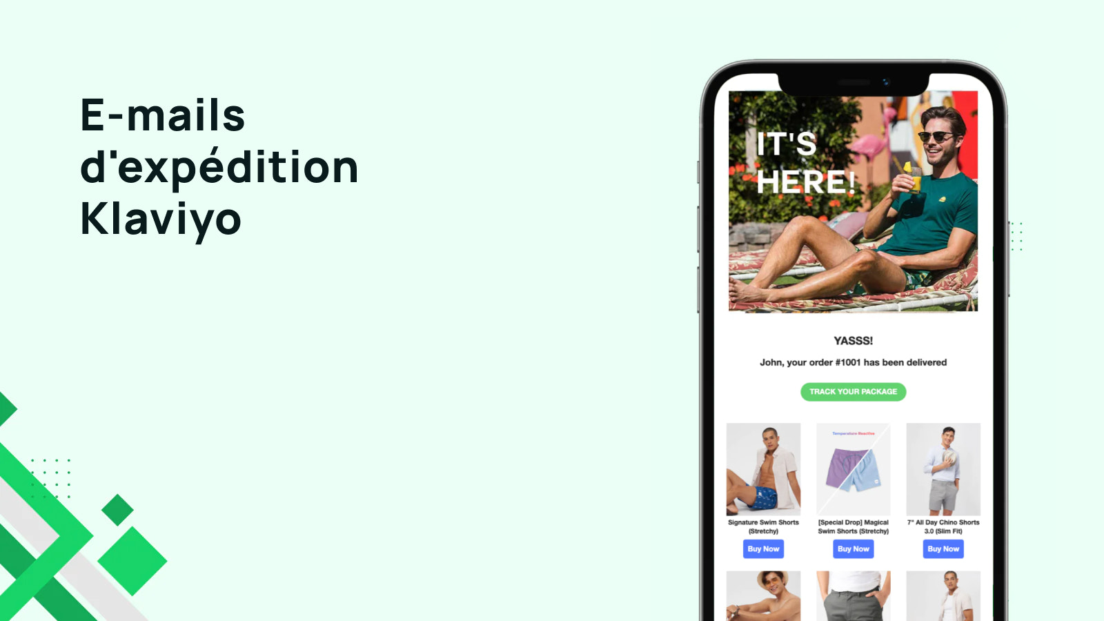 Emails d'expédition Klaviyo