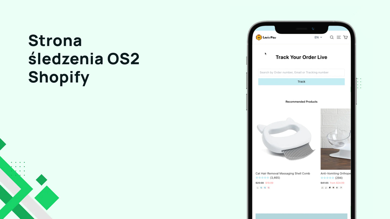 Strona śledzenia OS2 Shopify