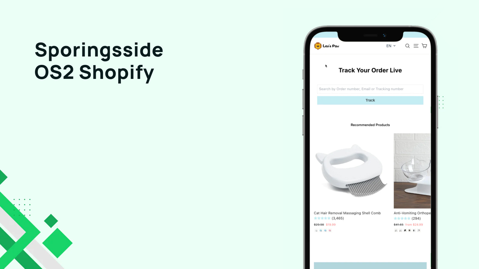 Sporingsside OS2 Shopify