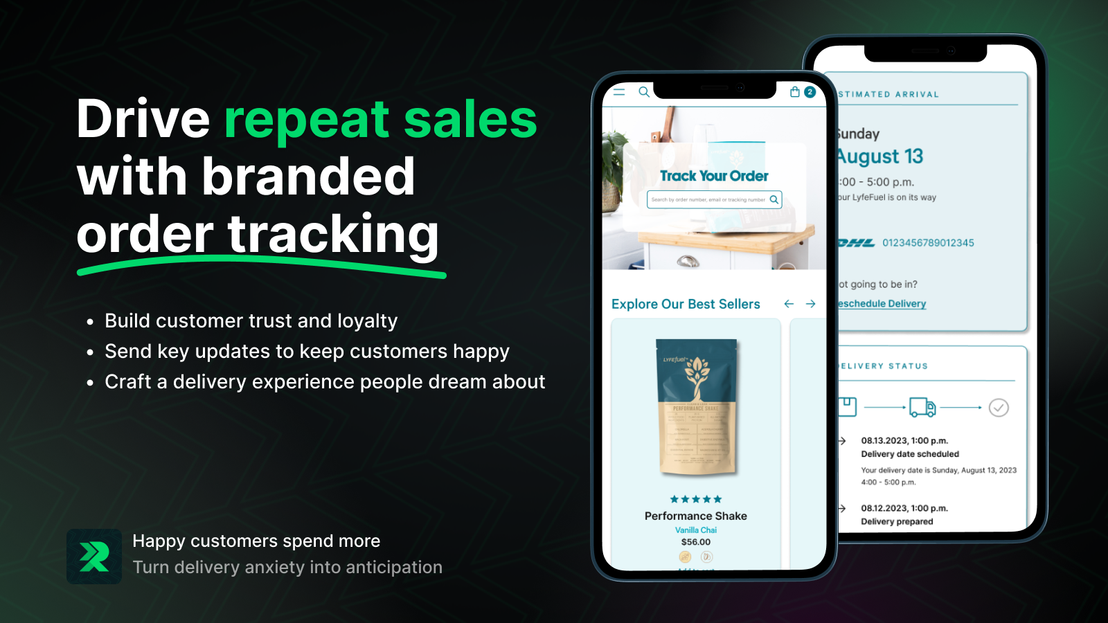 Rush - Order Tracking & Repeat Sales for Shopify