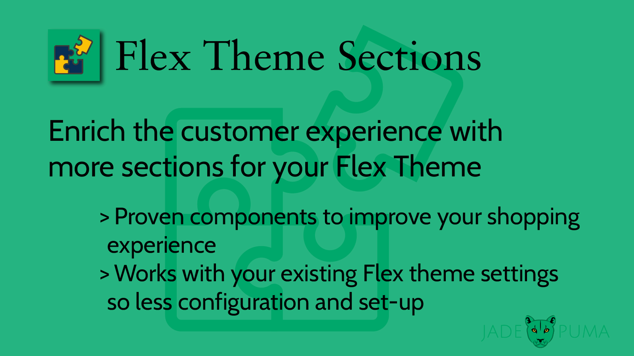 Flex Theme Sections Screenshot