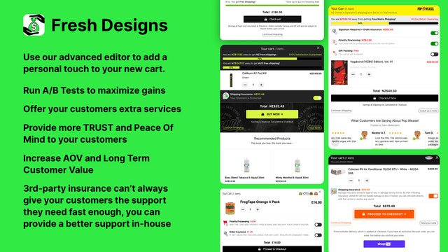 More profits with A/B tests and modern cart designs