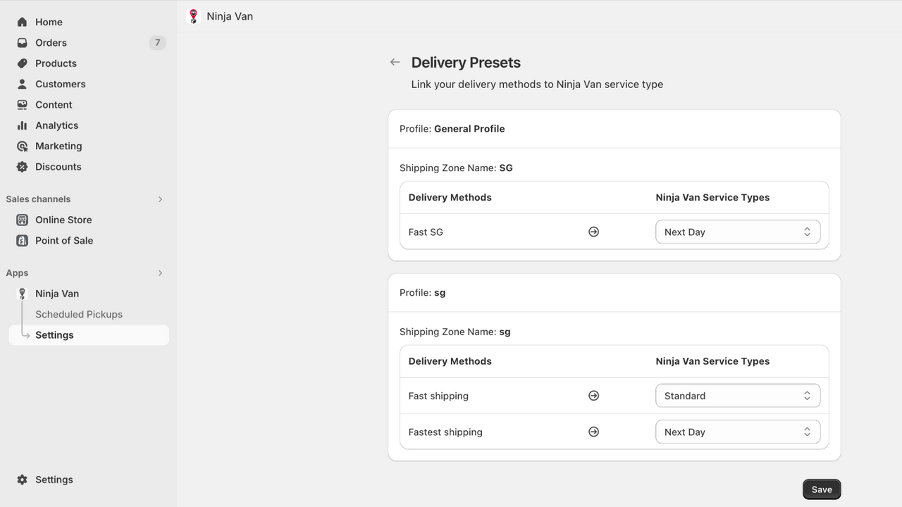 Custom Delivery Names Supported