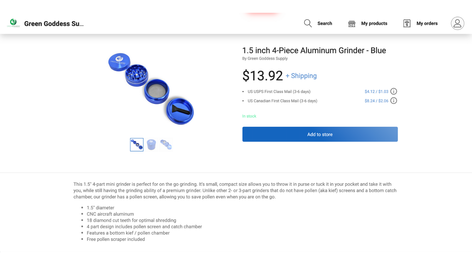 Product Details Page