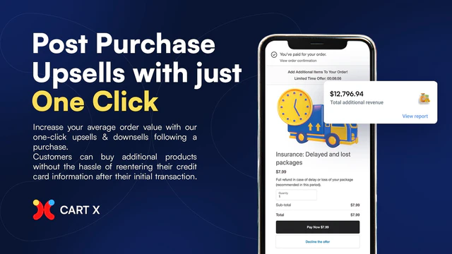 Dashboard, One-Click-Upsell