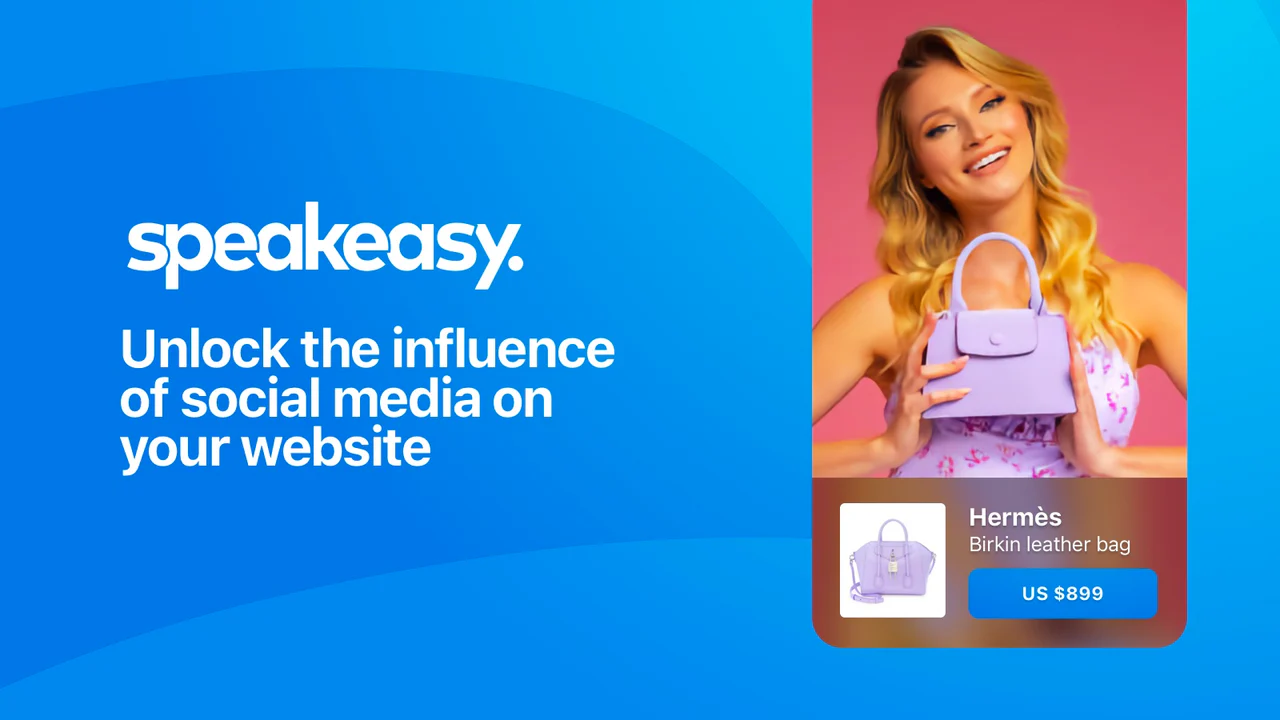 Speakeasy Shoppable Videos og Email Capture