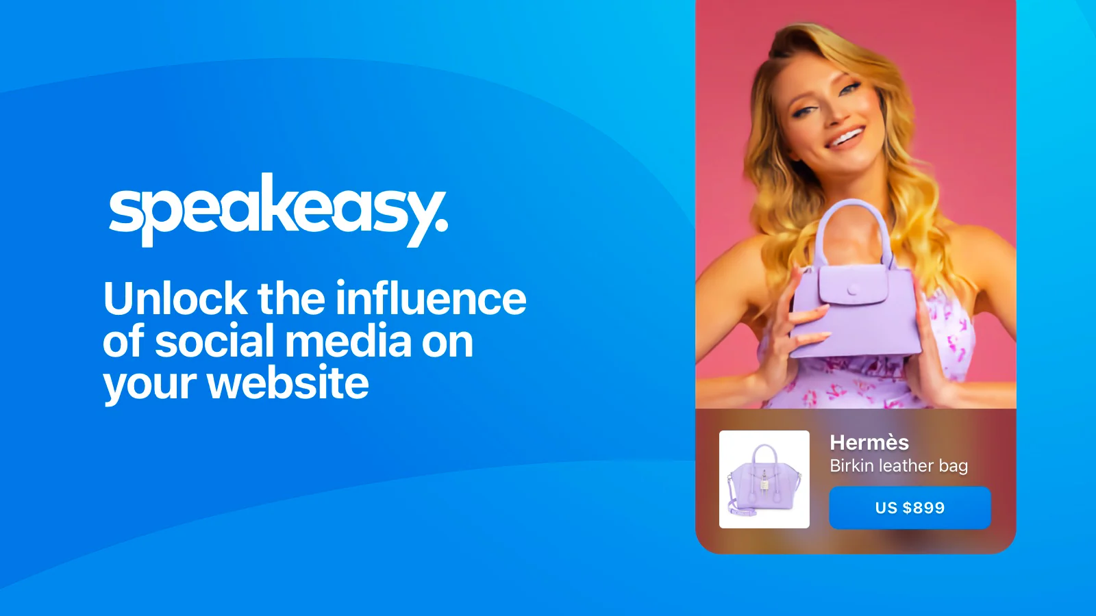 Speakeasy Shoppable Videos and Email Capture