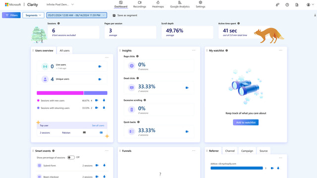 Shopify microsoft clarity 商店应用