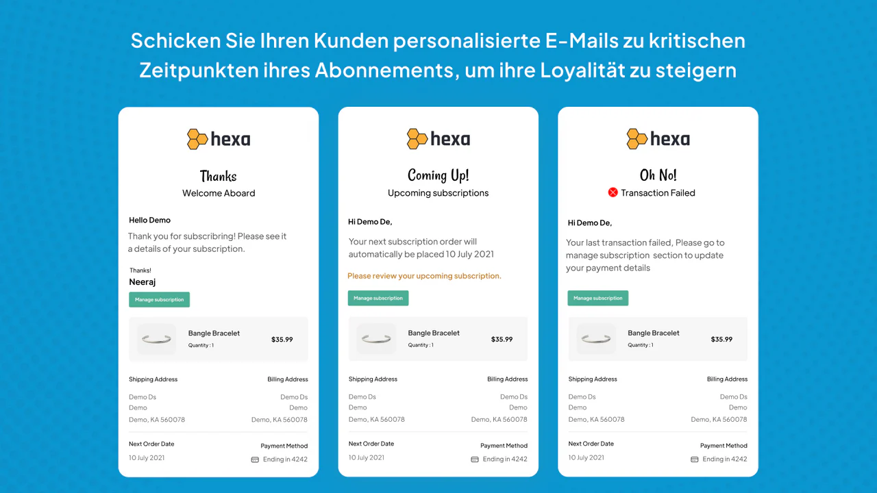 Personalisierte Kunden-E-Mails, um eine Verbindung herzustellen