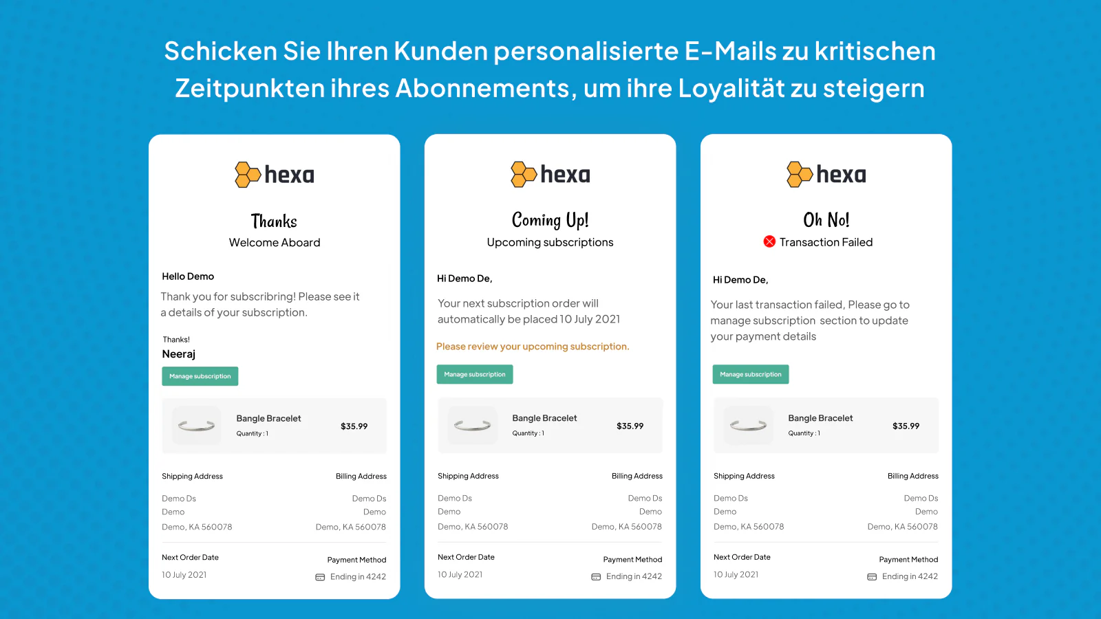 Personalisierte Kunden-E-Mails, um eine Verbindung herzustellen