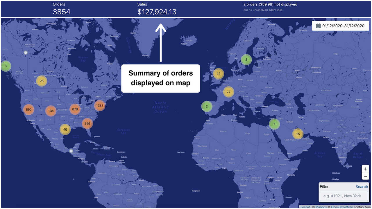 Naksalite - Kaart uw bestellingen - Gedetailleerd wereldwijd overzicht 