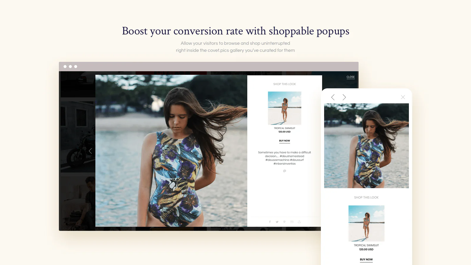 Boost your conversion rate with shoppable popups