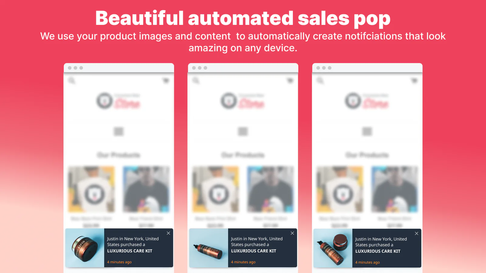 social proof, sales pop, sales pop up, sales pop-up, proof