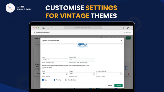 Customise Settings