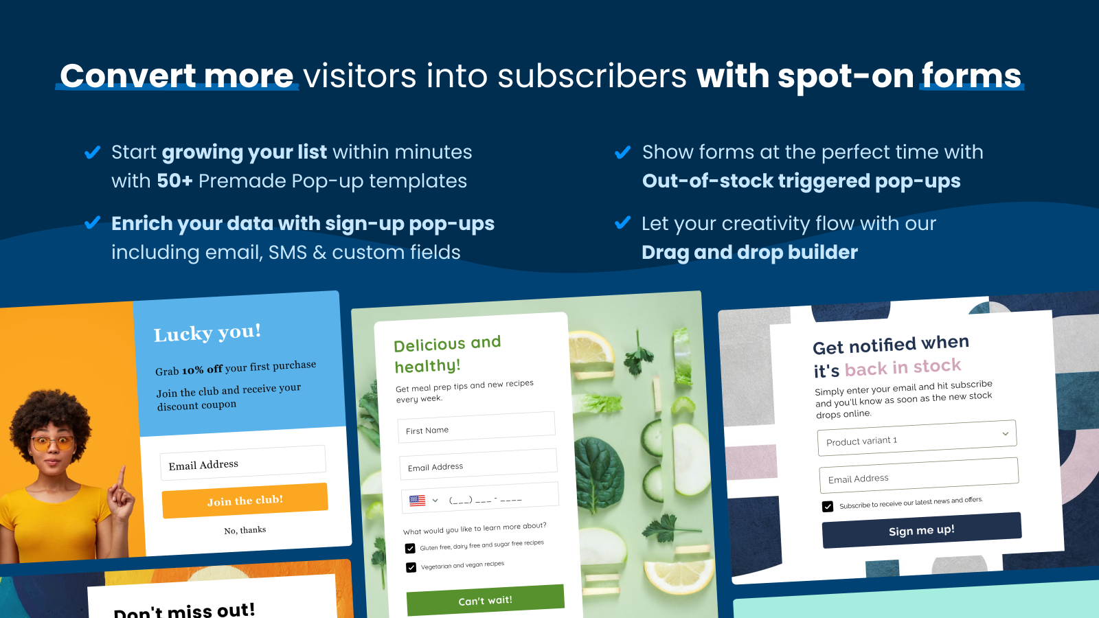 SmartrMail Shopify E-mail Marketing segmenteringsmail SMS