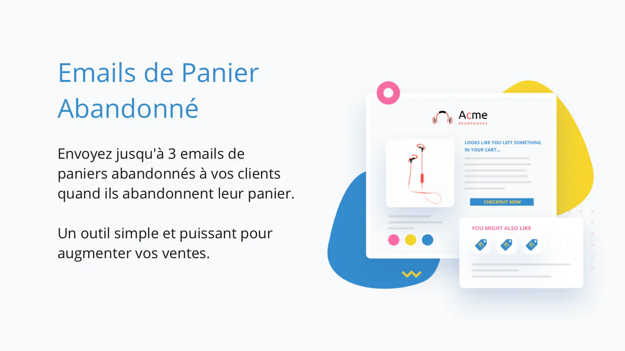 SmartrMail email de panier abandonné automatique pour Shopify