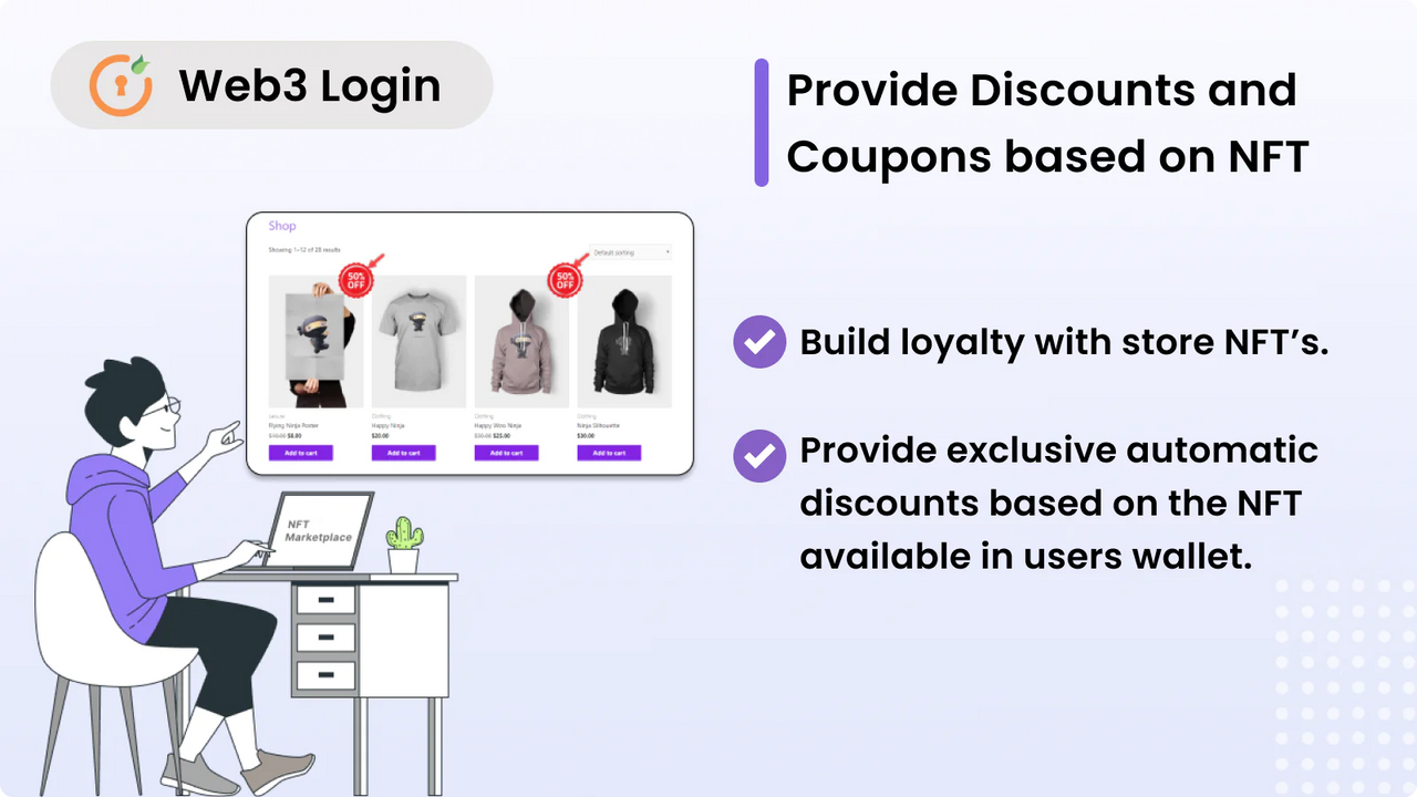 Shopify Web3-inloggning och NFT-token-gating - Rabatt och kuponger