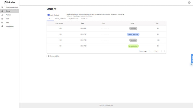 Section commande --gestion des commandes