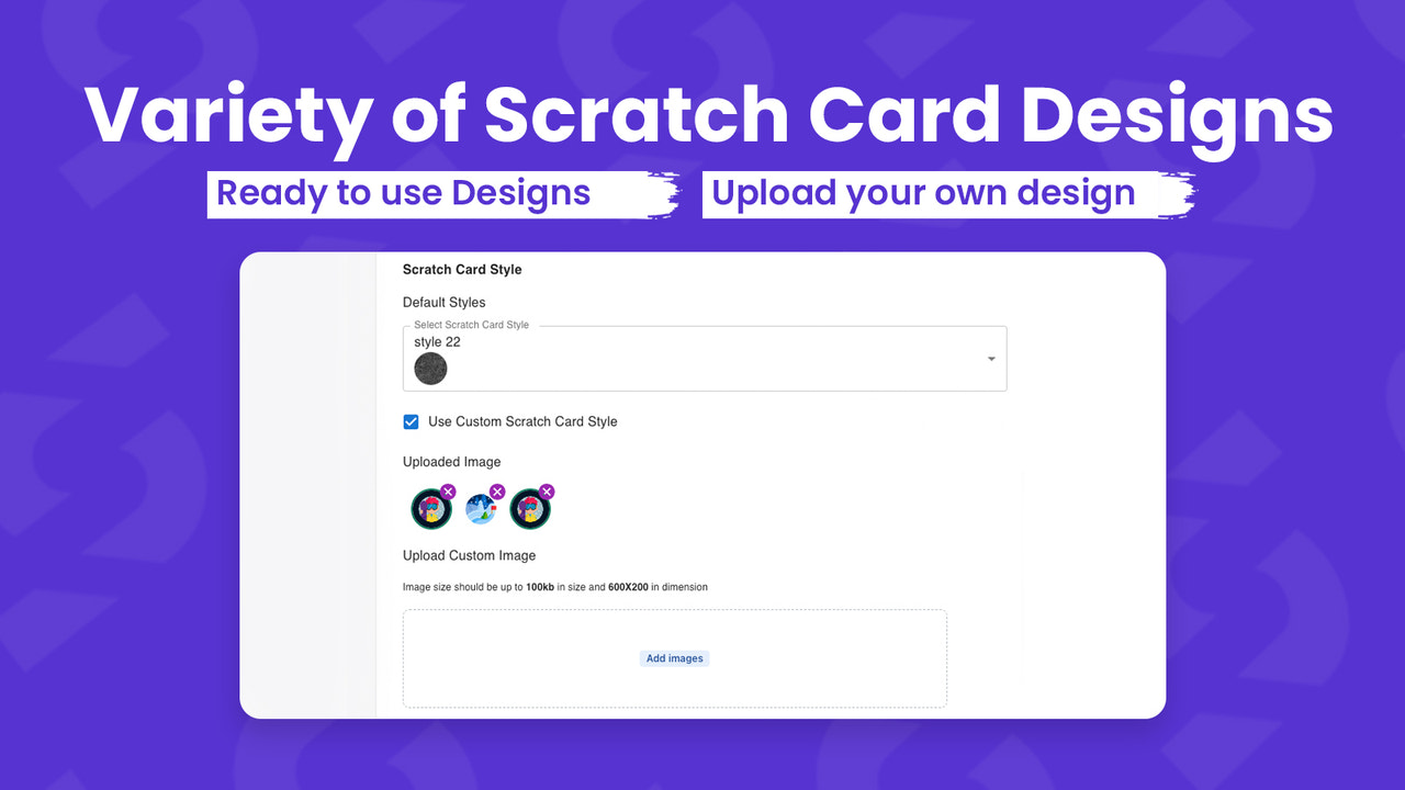Proprietário da loja personalizando o design do cartão de raspadinha no aplicativo
