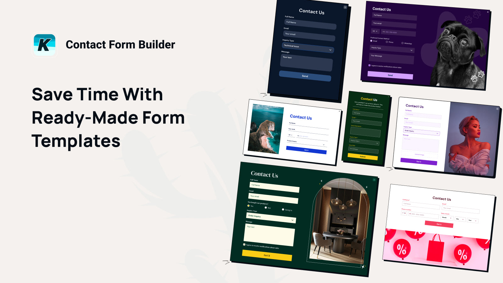 K: Contact Form Builder Screenshot