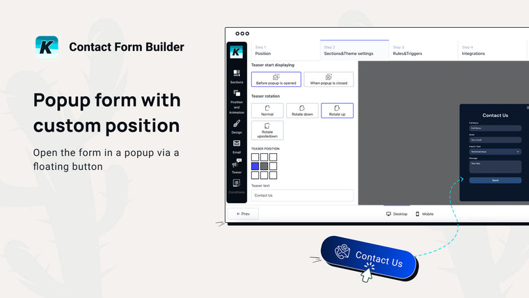 K: Contact Form Builder Screenshot