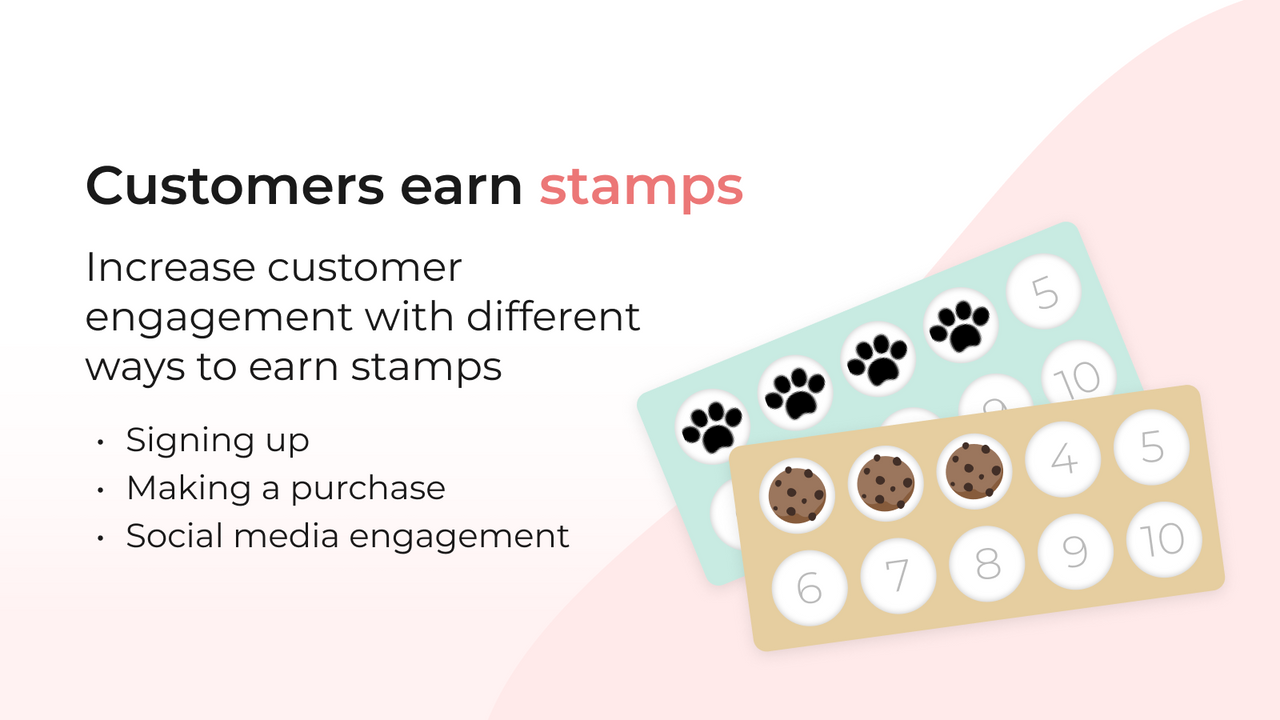 Circle Stamps, loyalty card stamps