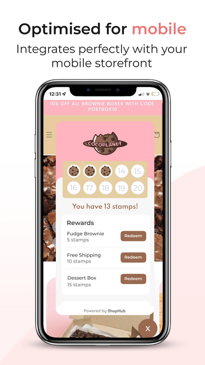 Mobile loyalty and reward app shopify ecommerce online store