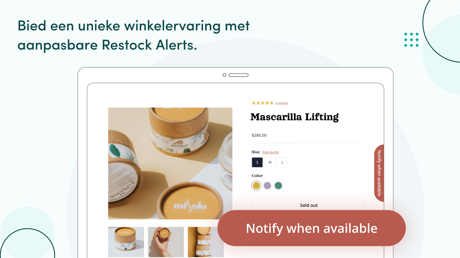 Krijg een unieke winkelervaring met aangepaste Restock Alerts.