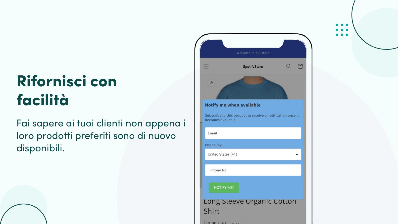 Rifornisci con facilità