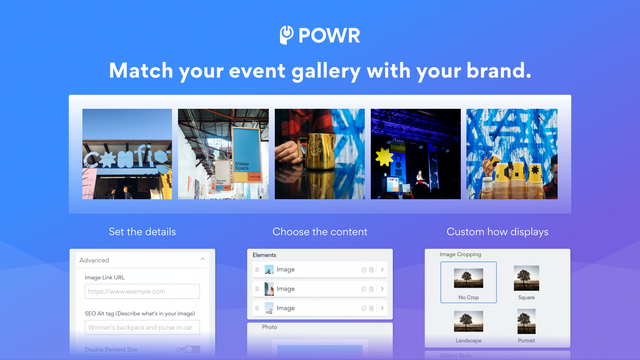 match your event gallery with your brand