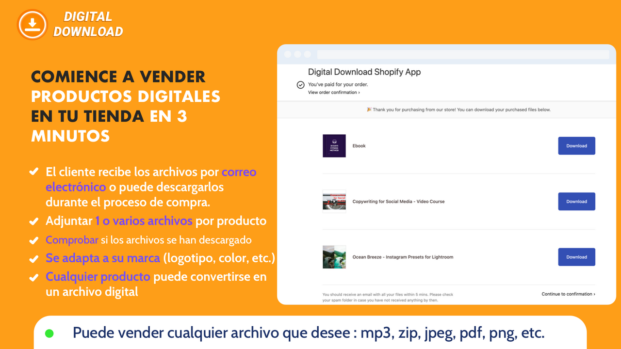 VENDER PRODUCTOS DIGITALES