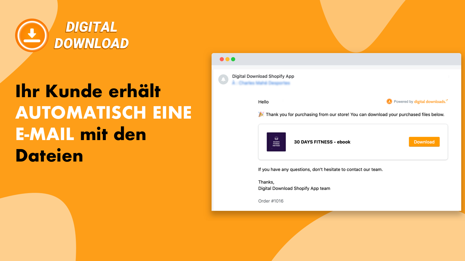 ERHÄLT DER KUNDE AUTOMATISCH EINE E-MAIL