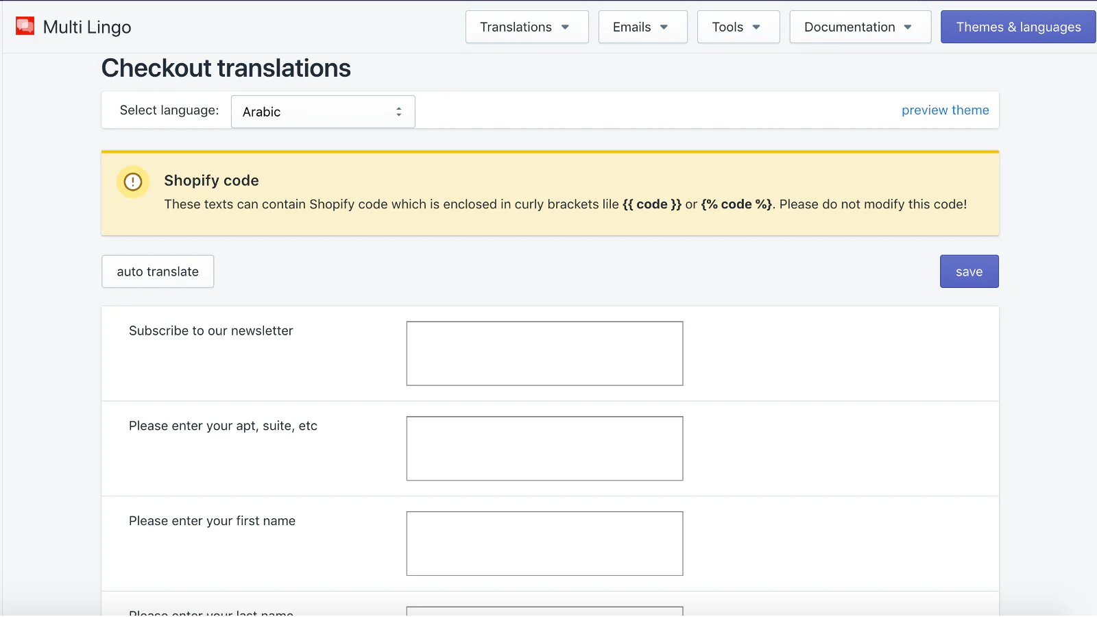 Traductions de processus de paiement